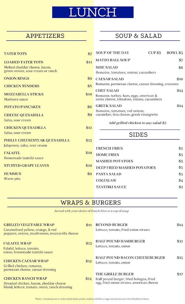 Main Street Grille Menu image 4