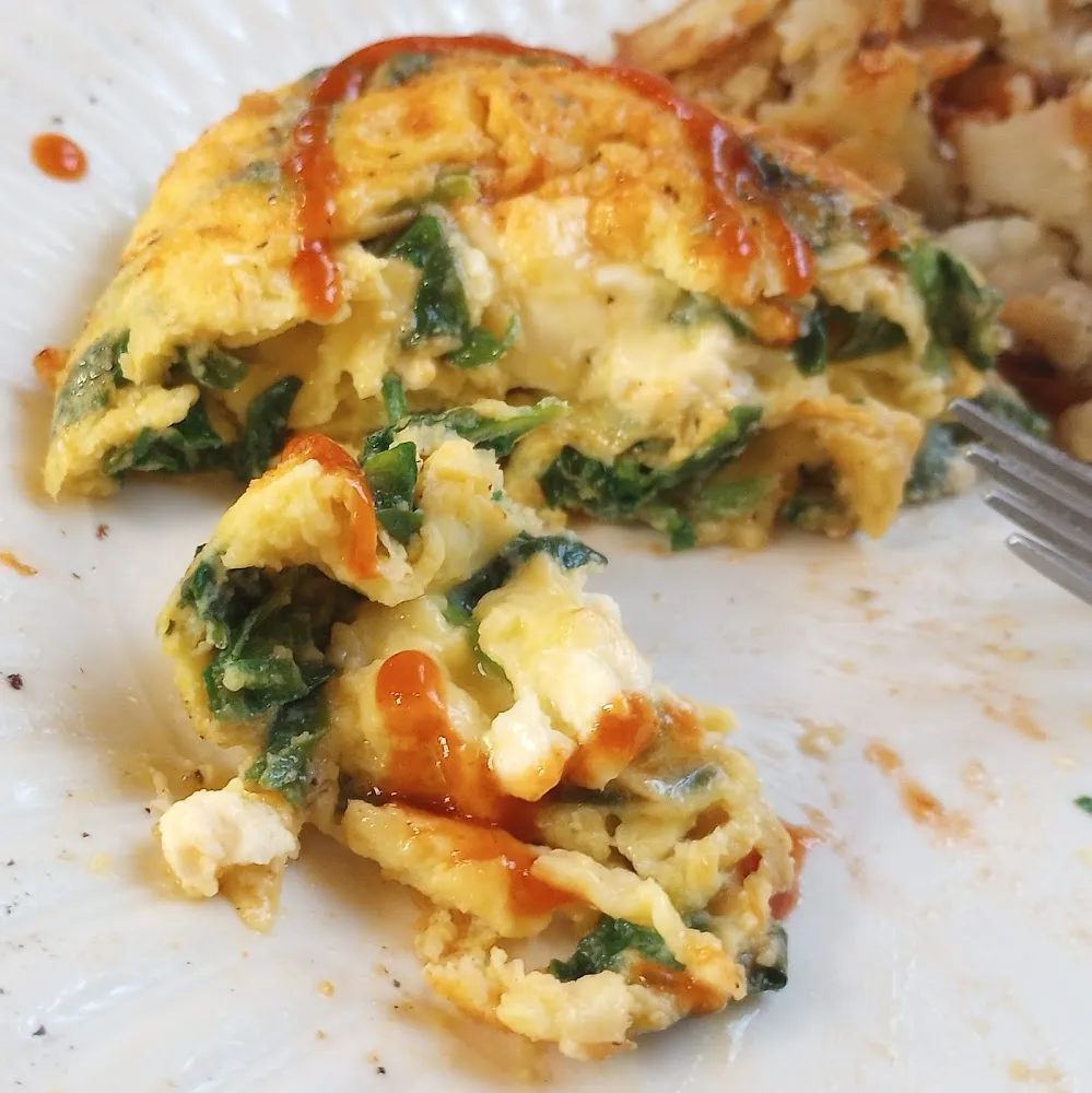 Spinach and Feta Omelette